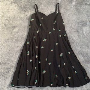 Old navy black floral dress size L